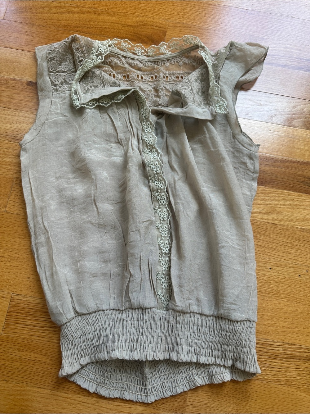 Flowy lace summer top